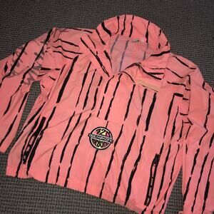 Vintage Ocean Pacific 720 Airborn WinterSurf 1/4 Zip Pullover Jacket Salmon Pink